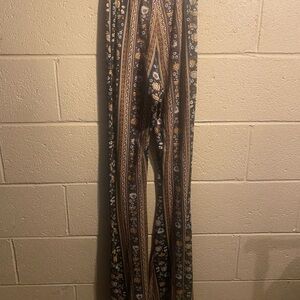 Daisy Dream Flare Pants - Bohemian Patterned Pants